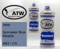 Preview: Jeep, Spinnaker Blue Metallic, HB3 / CH: 400ml Sprühdose + 400ml Klarlack - Set, von ATW Autoteile West.